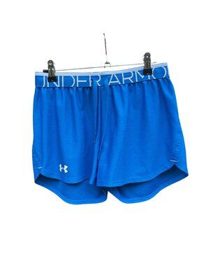 Under Armour Womens Small Loose Fit Blue Athletic Shorts 1959